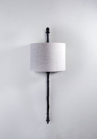 COLLECTION 2 - WROUGH IRON LINEN WALL SCONCE